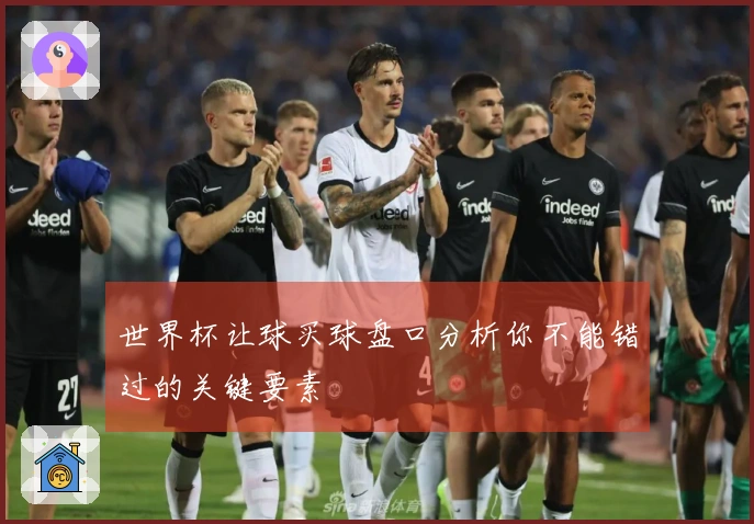 世界杯让球买球盘口分析你不能错过的关键要素